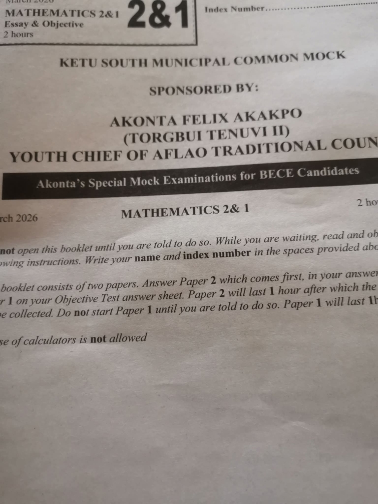 Philanthropist Felix Akonta contributes to improving education standard in Ketu South Municipality