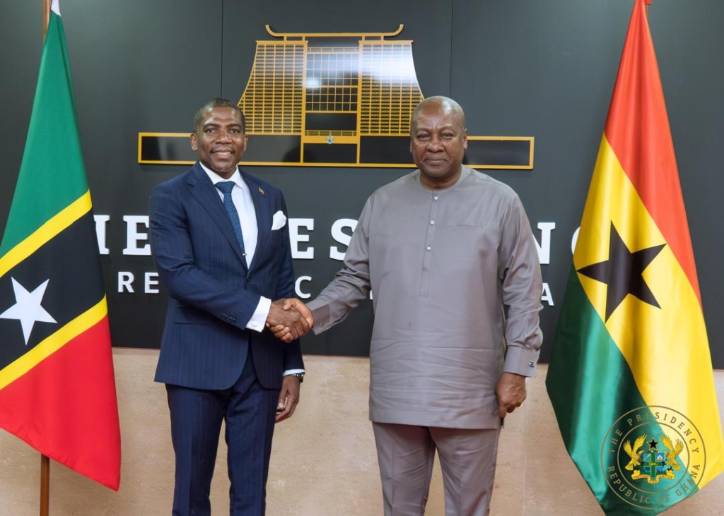 Photos: President Mahama hosts St. Kitts and Nevis Prime Minister on 4-day state visit – MyJoyOnline