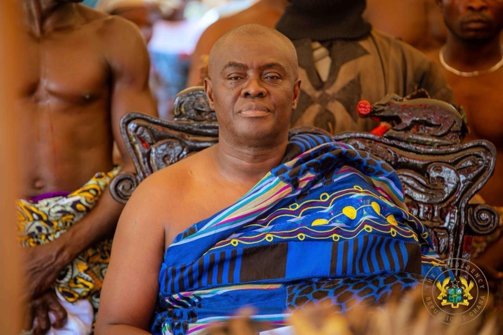 Photos: Mahama cuts sod for 24-hour economy market at Dormaa Ahenkro