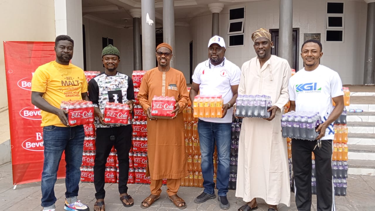 Bel Beverages donates assorted drinks to support Muslims in Kumasi