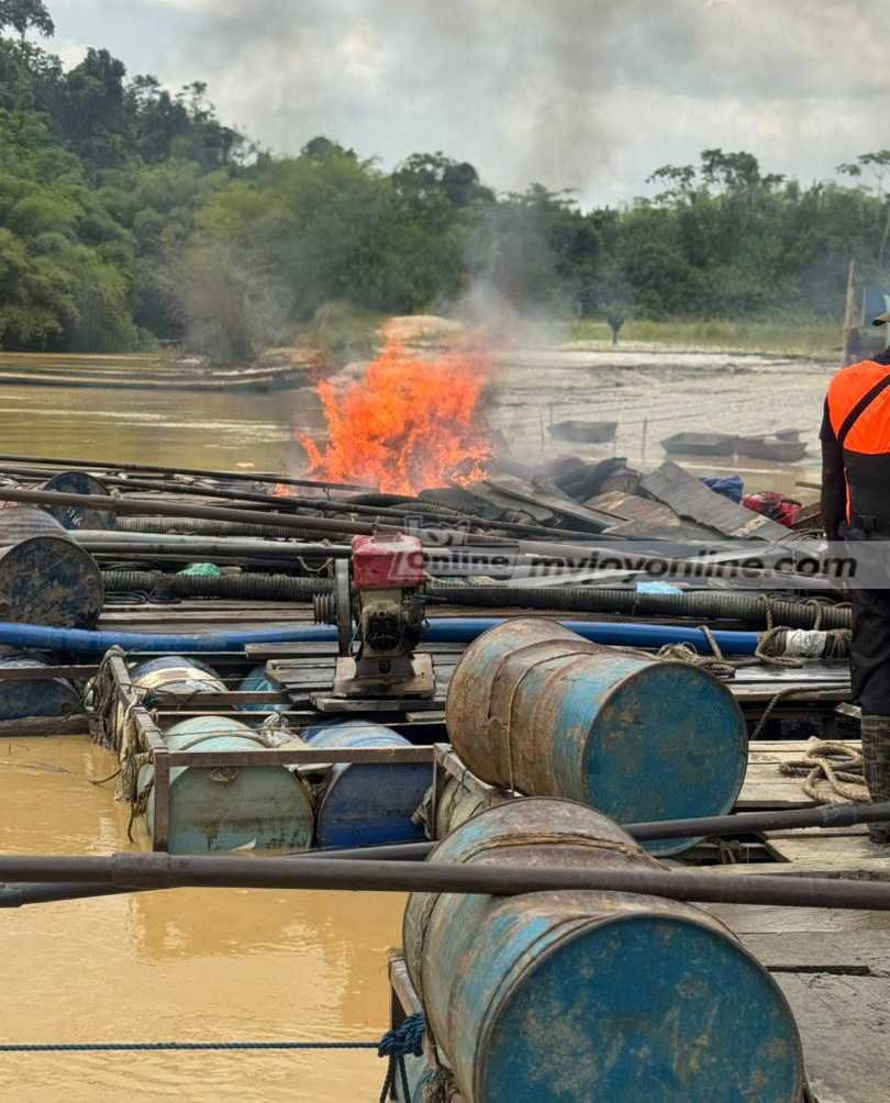 NAIMOS disrupts illegal mining activities at Gwira Banso-Eshiem