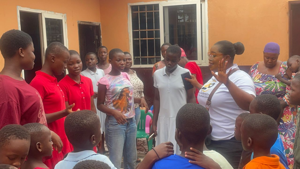 Vera Couch partners with Opokua Ahwenee Foundation to donate food items to Awoshie orphanage