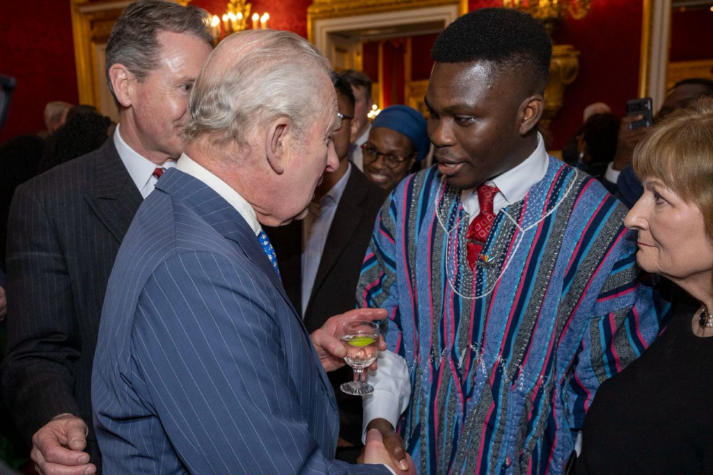 Ghanaian Commonwealth Youth Leader meets King Charles III, pushes for youth economic empowerment