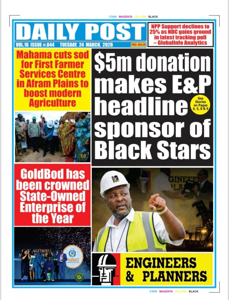 Today's Front pages: Tuesday, March 24, 2026