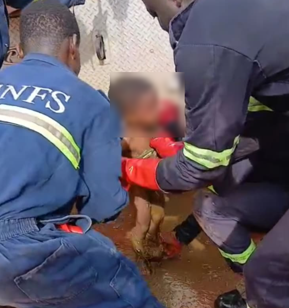 3-year-old rescued after falling into latrine at Nkawkaw