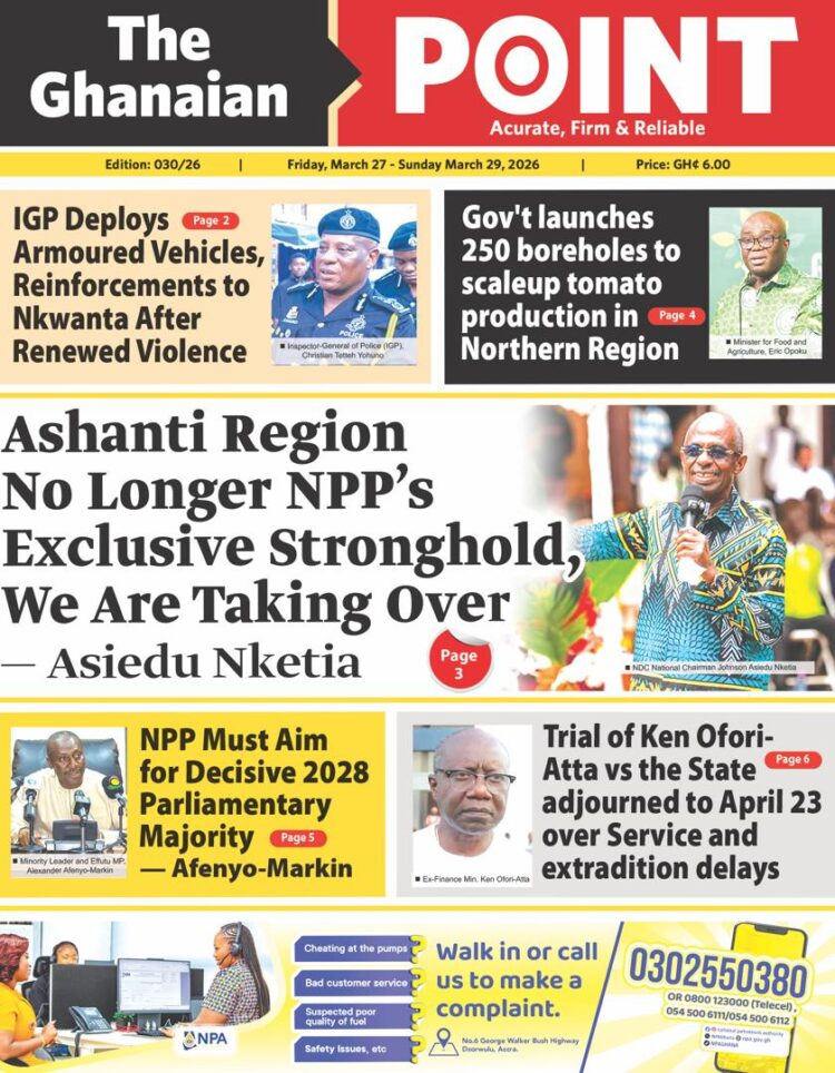 Today's Front pages: Friday, March 27, 2026