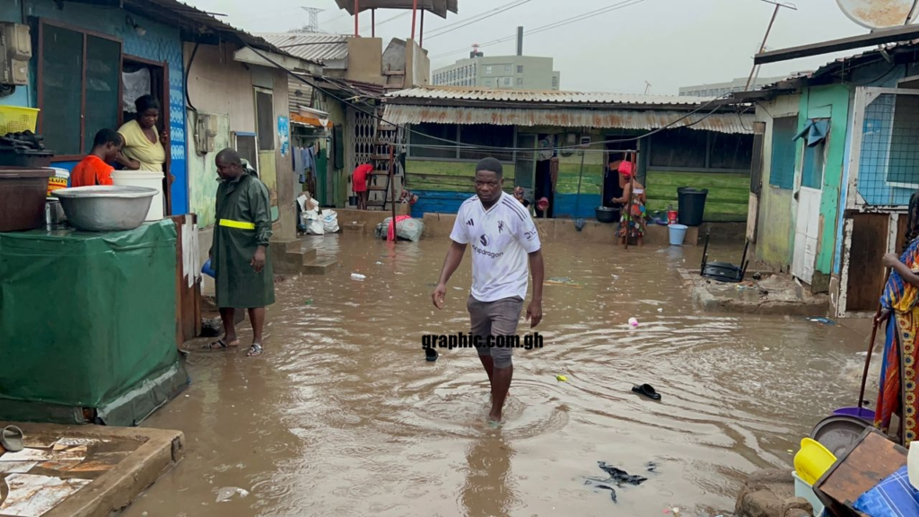 14 children rescued as floodwaters wreak havoc in Tema Manhean