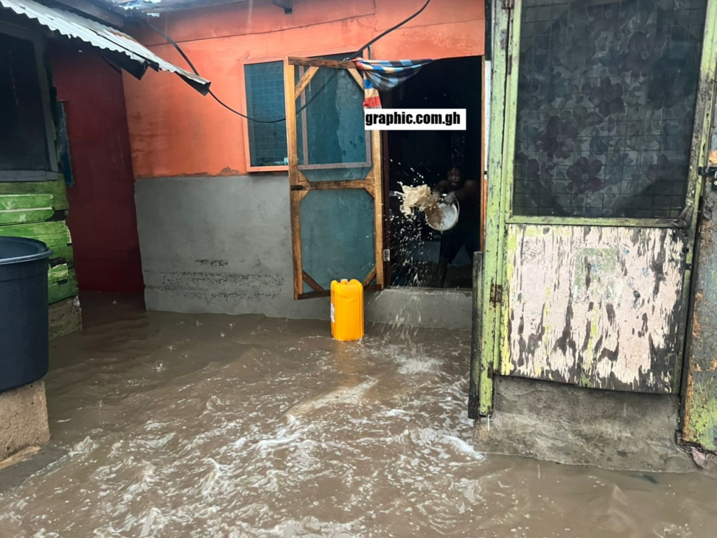 14 children rescued as floodwaters wreak havoc in Tema Manhean