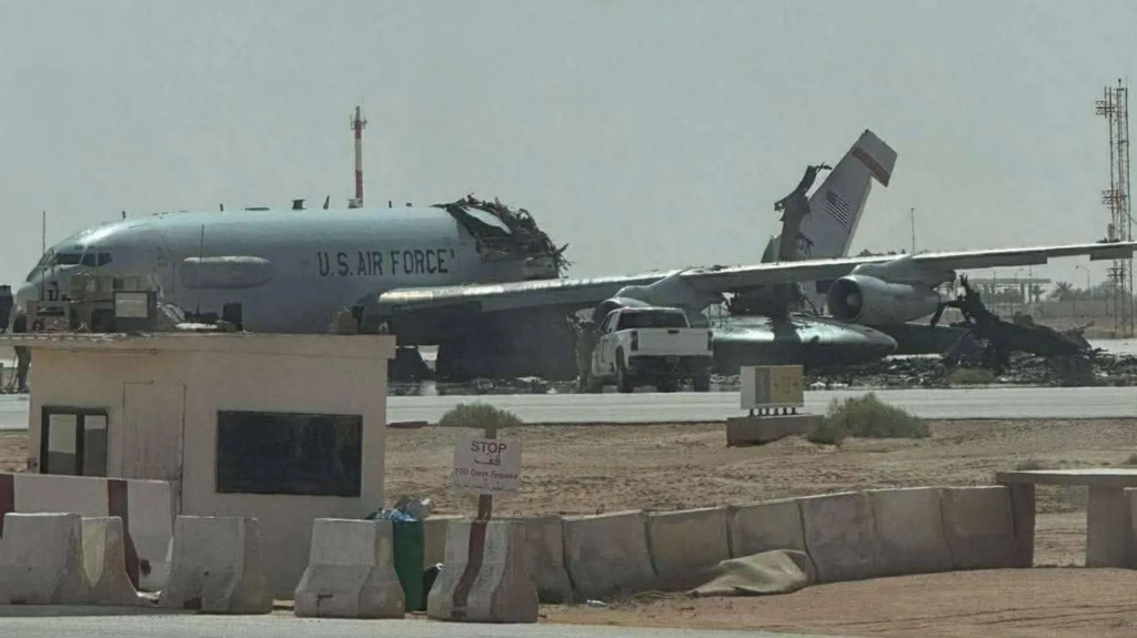 Photos show heavily damaged US radar jet at Saudi Arabia base