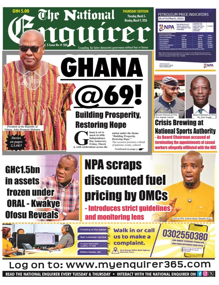 Today's Front pages: Thursday, March 5, 2026