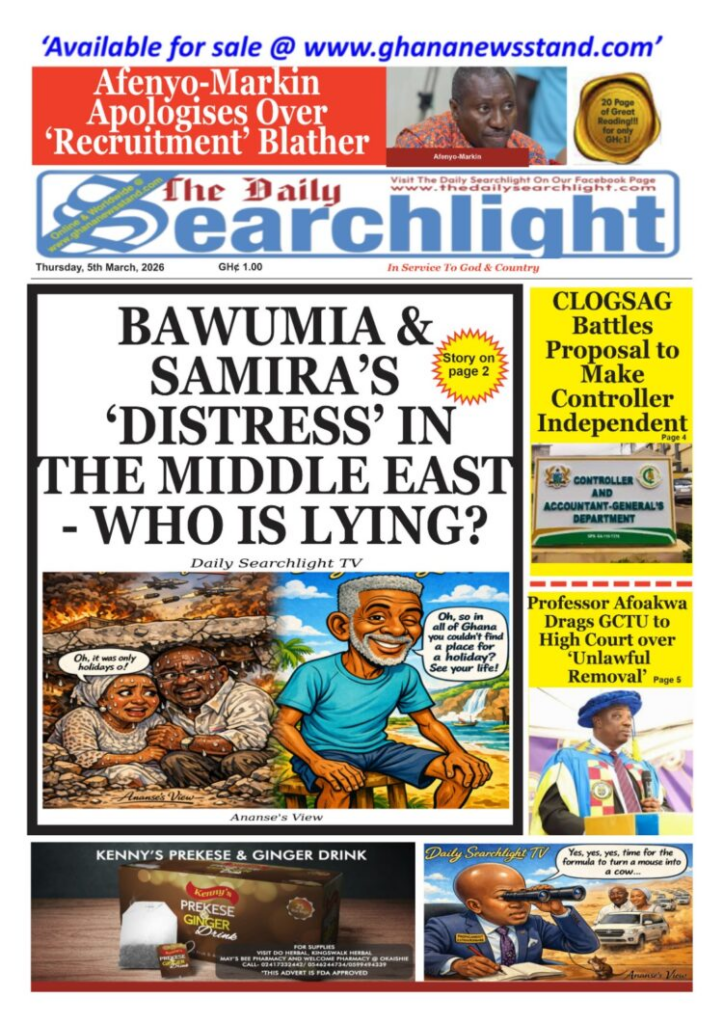 Today's Front pages: Thursday, March 5, 2026