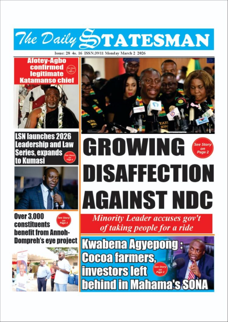 Today's Front pages: Monday, March 2, 2026