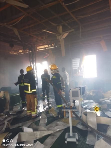 Amasaman Firefighters respond to Jabez...