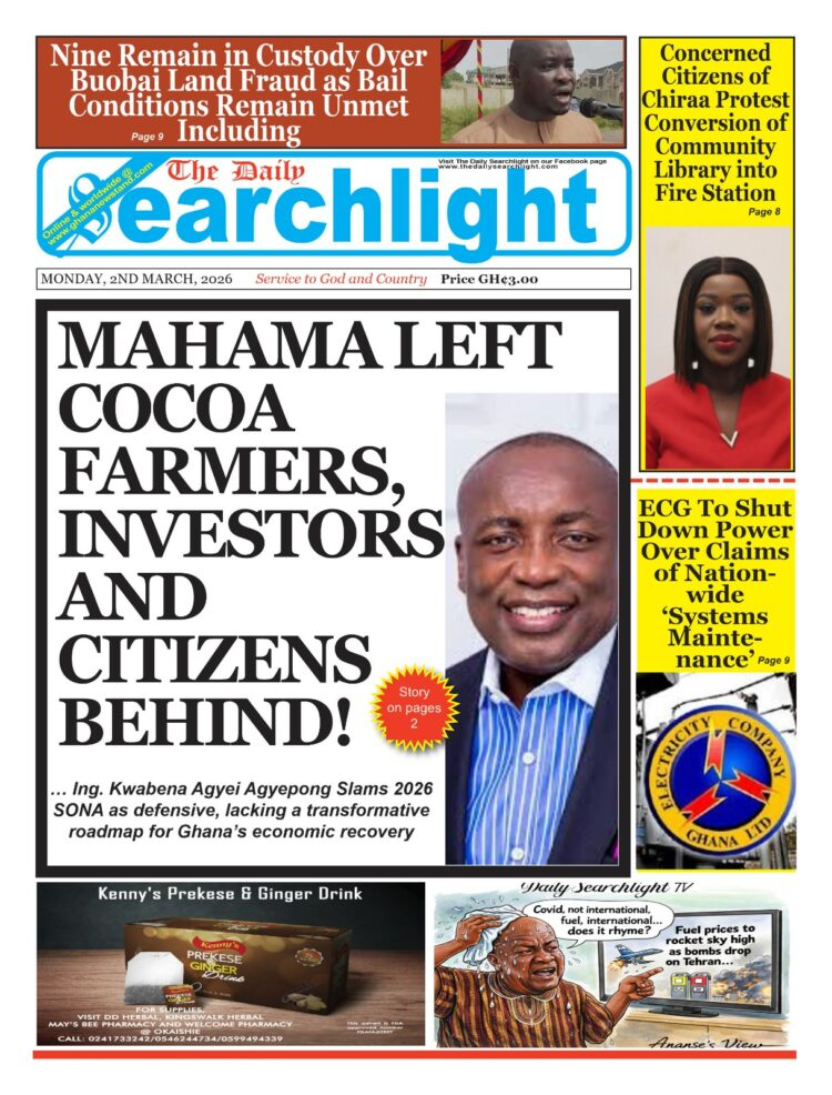 Today's Front pages: Monday, March 2, 2026