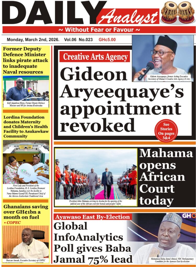 Today's Front pages: Monday, March 2, 2026