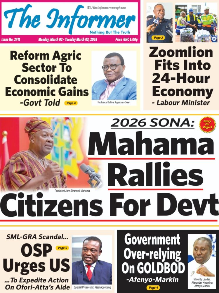 Today's Front pages: Monday, March 2, 2026