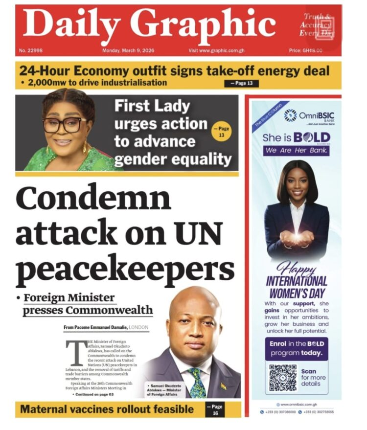 Today's Front pages: Monday, March 9, 2026 Today's Front pages: Monday, March 9, 2026