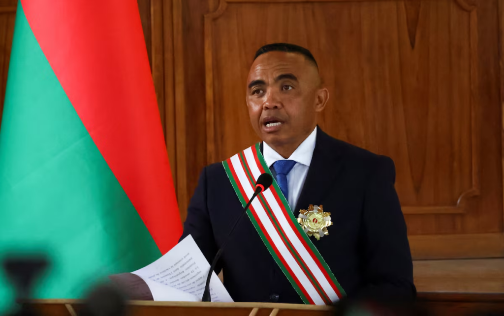 Madagascar’s President Randrianirina...
