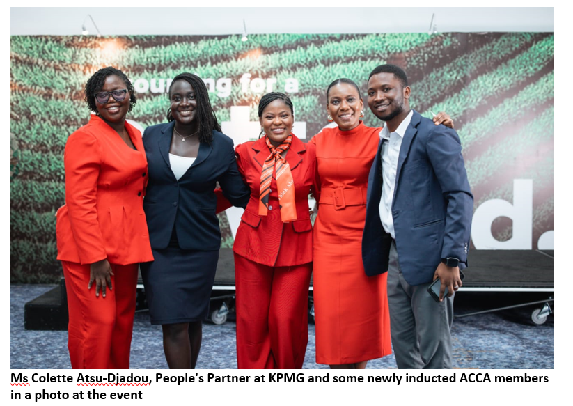 Executives of ACCA and the newly inducted ACCA members in a group photo at the event