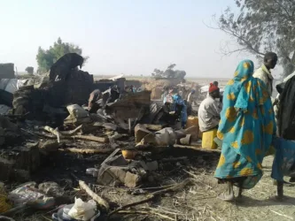 More than 100 people feared dead after reports of air strike on Nigerian market