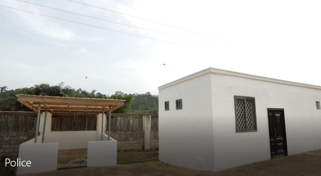 Former Western North Minister Joojo Rocky Obeng donates Police holding facility to boost security in Aowin enclave