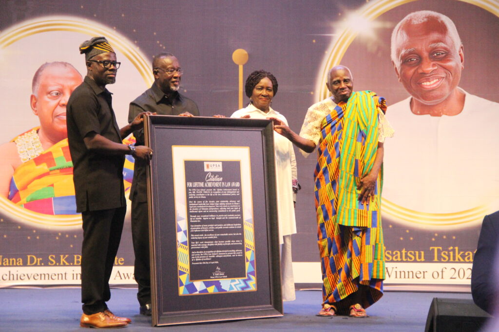 UPSA Law School honours Tsatsu Tsikata