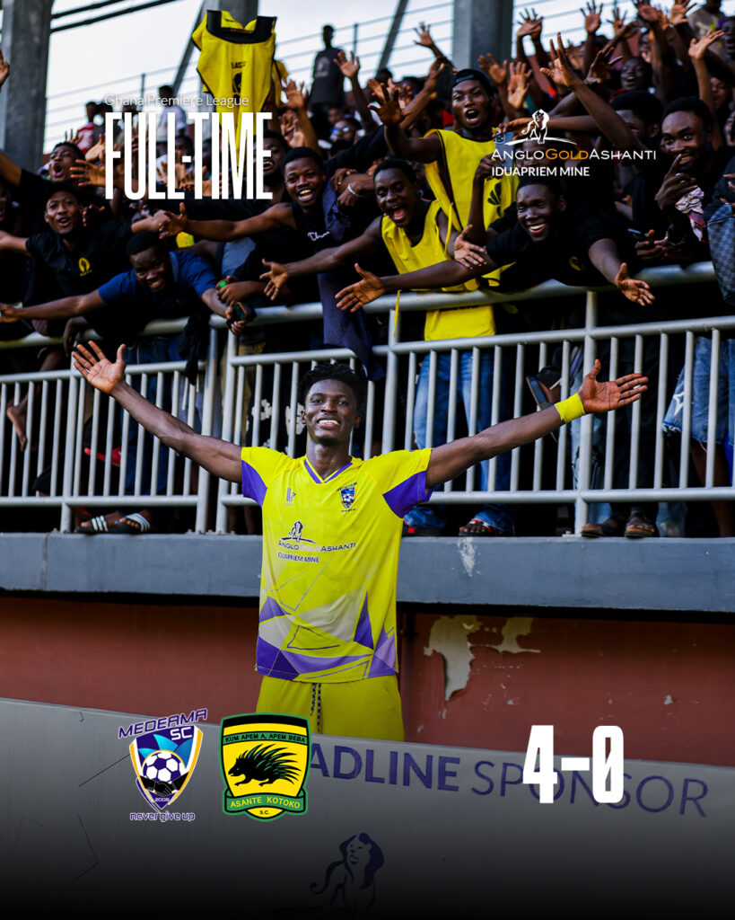 GPL 2025/26: Salim Adams double fires Medeama back to summit after Kotoko rout