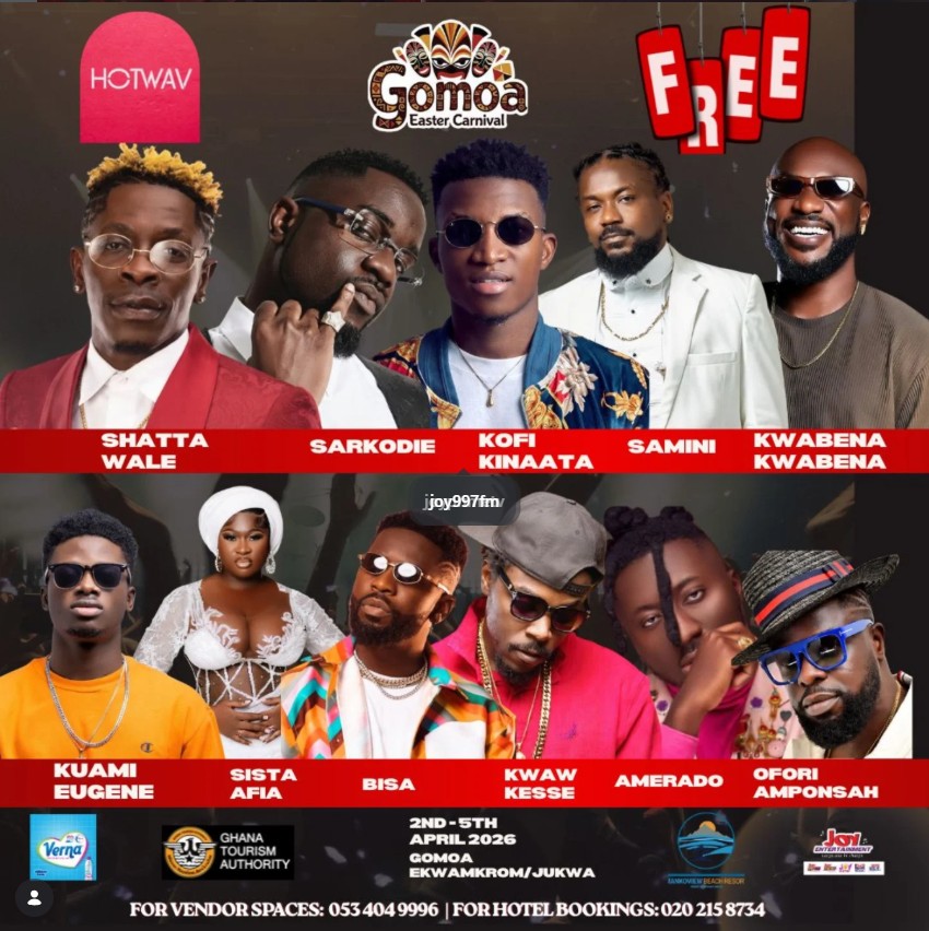 Gomoa Easter Carnival: Samini, Ofori Amponsah and Kwabena Kwabena rock Day 2; Obrafour and Kwaw Kese set for Day 3 showdown