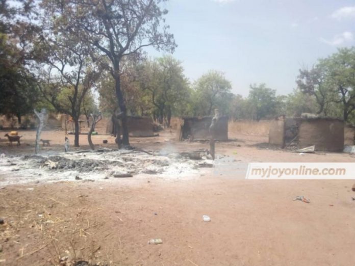 Five communities burnt in a chieftaincy...