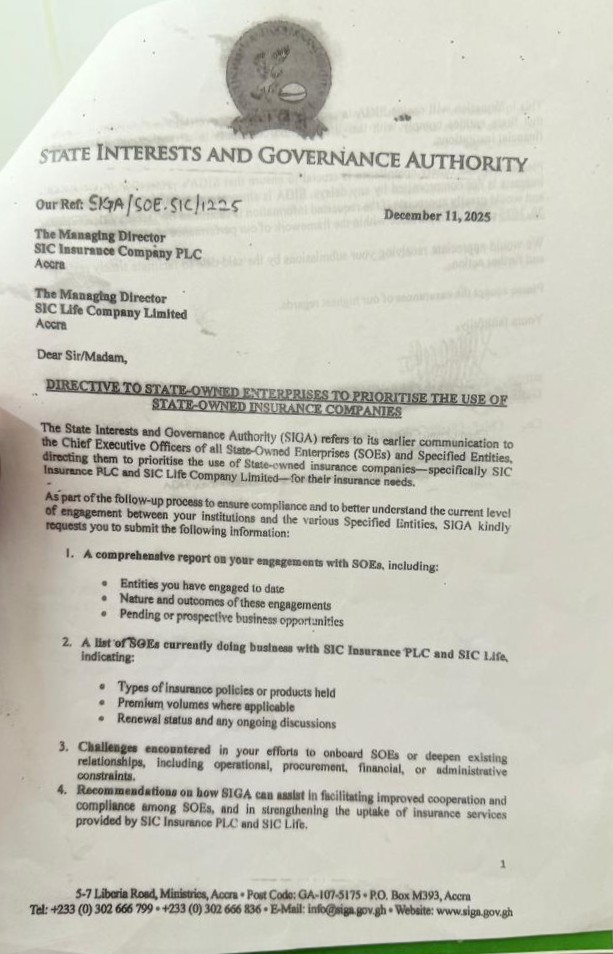 MISLEADING! SIC MD’s claim that SIGA encouraged State Insurance placements refuted by a letter directing SOEs