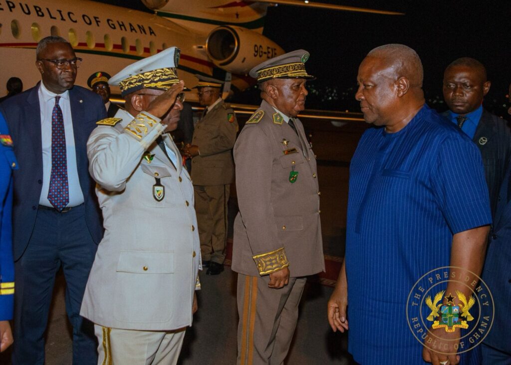 President Mahama arrives in Congo for...