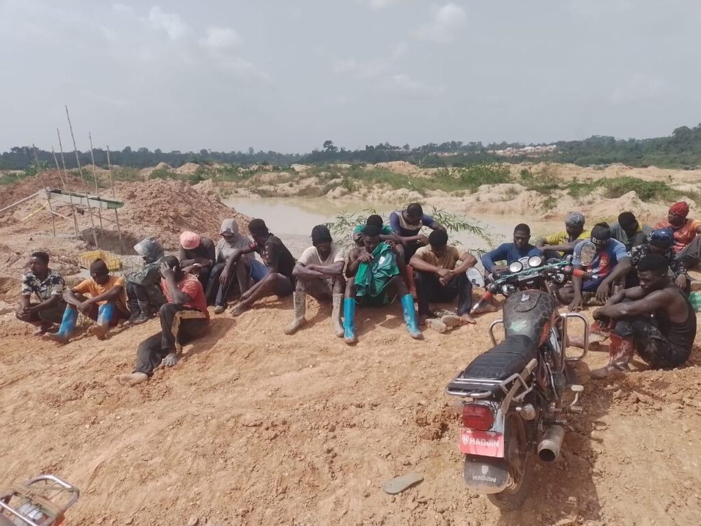 19 arrested at Droso in NAIMOS crackdown on galamsey