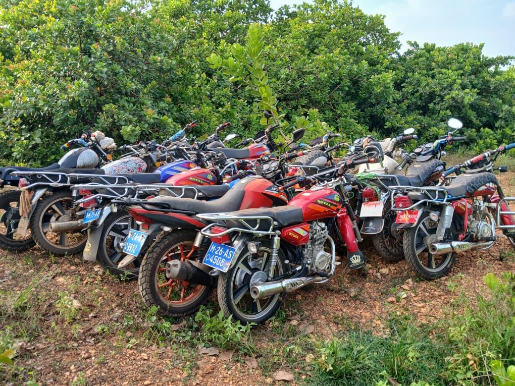 15 motorbikes seized as NAIMOS targets illegal mining at Eniamoah
