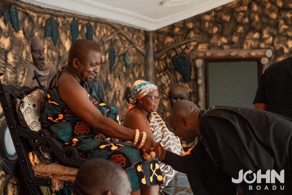 Assin Fosu paramount chief blesses John...