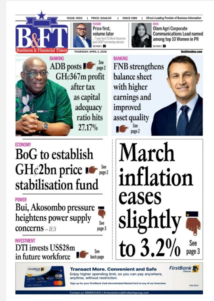 Today's Front pages: Thursday, April 2, 2026