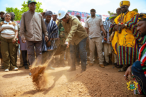 President Mahama cuts sod for 24-hour economy market in Bimbilla