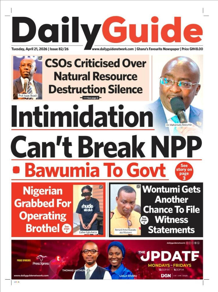 Today's Front pages: Tuesday, April 21, 2026