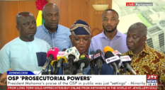 Mahama’s praise of OSP was “settings” — Minority alleges contradiction in anti-corruption stance