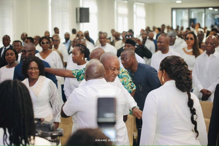 Photos: Mahama joins PIWC Trassaco congregation for thanksgiving service honouring Julius Debrah at 60