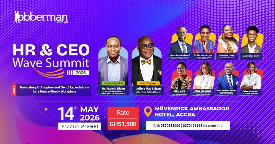 Jobberman Ghana to host HR & CEO Wave Summit 2026 to address AI and GenZ workforce transformation