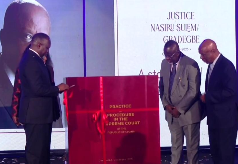 Dr Ayine describes late Justice Gbadegbe’s contribution as invaluable as family launches his book in Accra