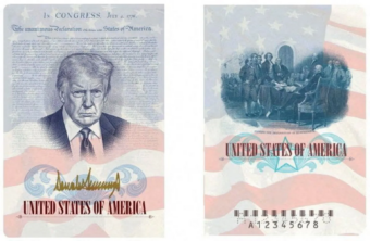Trump’s face to feature on commemorative US passports