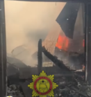 Fire erupts at Madina Ritz Junction, destroys multiple wooden structures and containers