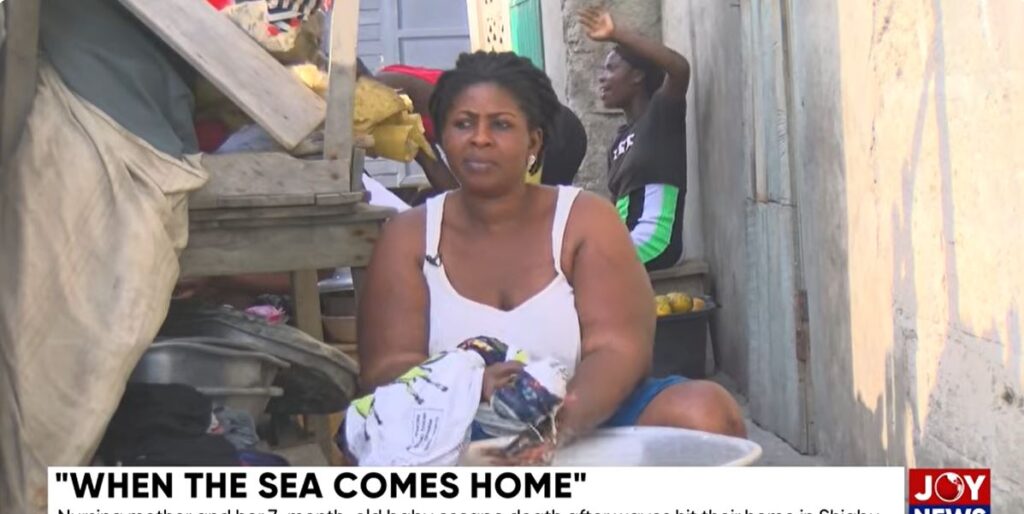 “When the sea comes home”: Nursing mother, baby escape death as tidal waves struck their home at Shiabu