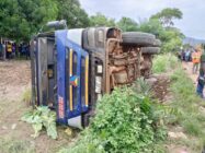 Tragedy at Senchi: Two crushed to death as tipper truck somersaults near market