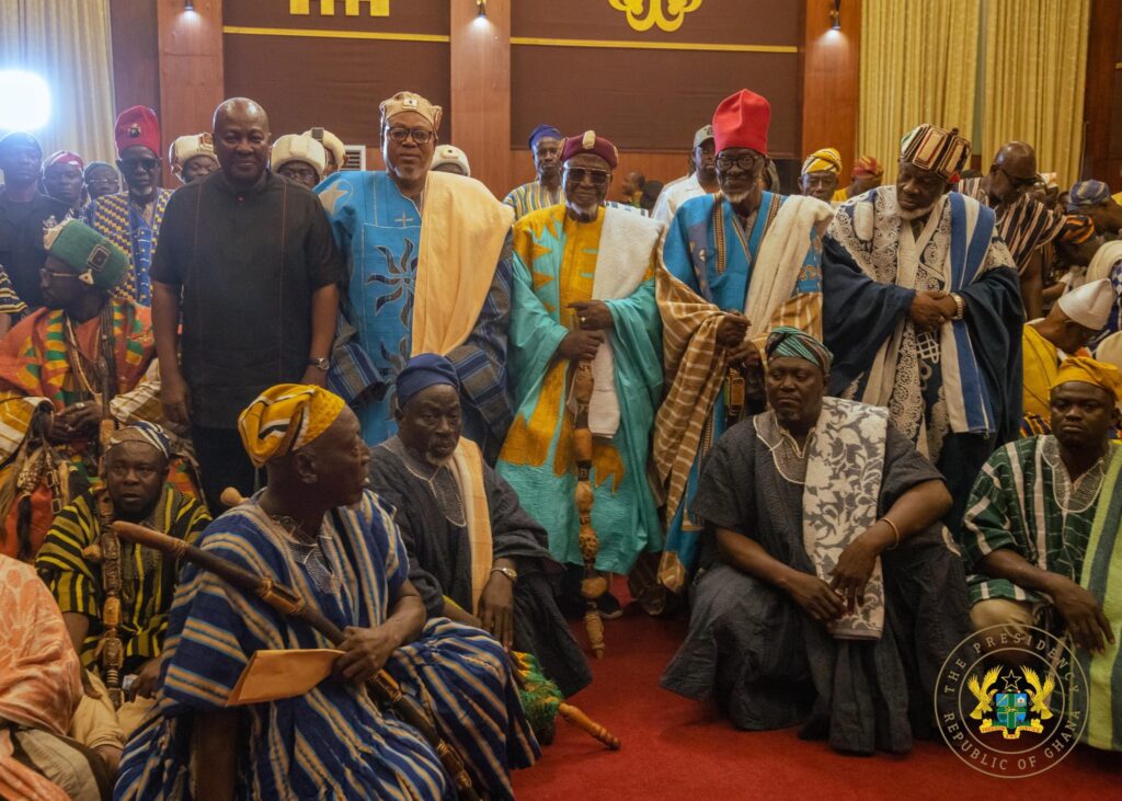 Mahama promises stronger partnership with chiefs to deepen development and accountability for Northern Region