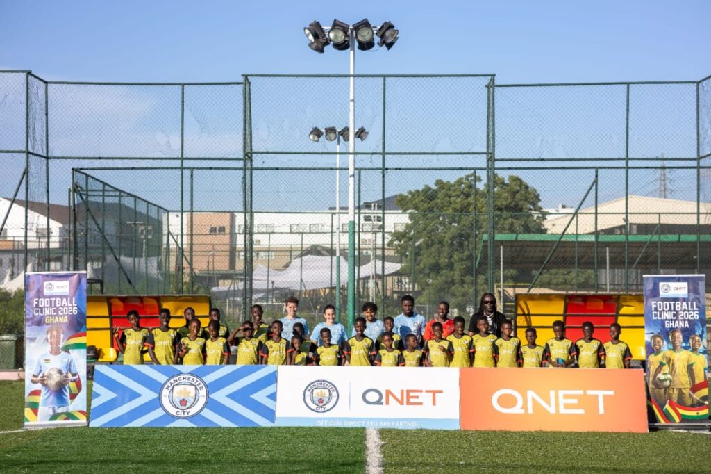 QNET and Manchester City bring world-class football coaching to Ghana's young talent