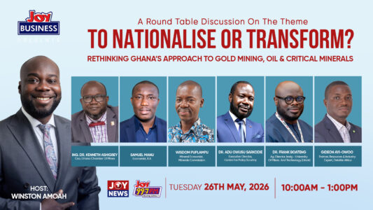 To Nationalise or Transform? Joy Business Hosts Roundtable on Ghana’s Extractive Future