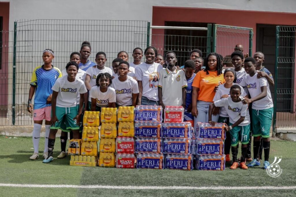 Black Queens’ Mary Amponsah donates to...