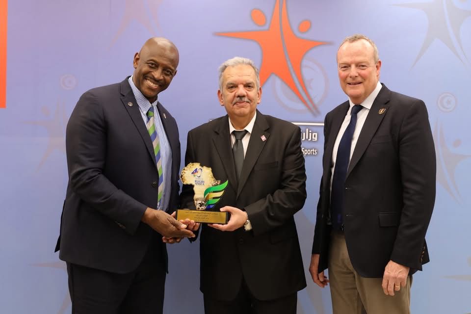 Photos: Tunisian Minister of Youth and Sports meets Rugby Africa President Herbert Mensah